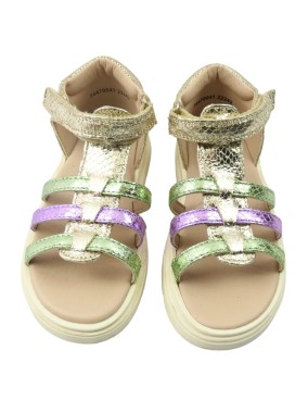 Chaussures sandales brillantes or NINI & GIRLS pointure 27