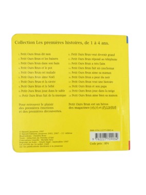 Livre Petit ours brun dans son bain cartonné BAYARD