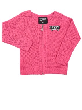 Gilet rose mailles love...