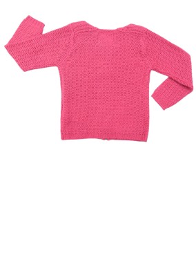Gilet rose mailles love COMPLICES taille 2-3 ans
