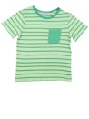T-shirt MC vert à rayures H&M taille 4-6 ans