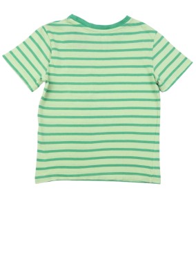 T-shirt MC vert à rayures H&M taille 4-6 ans