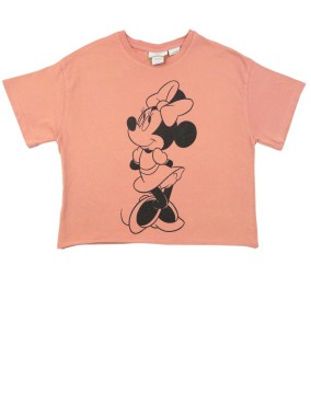 T-shirt MC crop top rose...