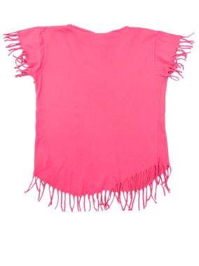 T-shirt MC fuchsia cheval SAMA taille 10 ans