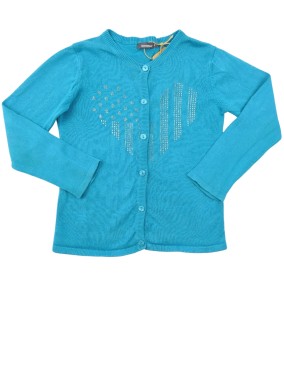 Gilet turquoise cœur...