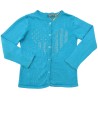 Gilet turquoise cœur paillette IN EXTENSO taille 8 ans