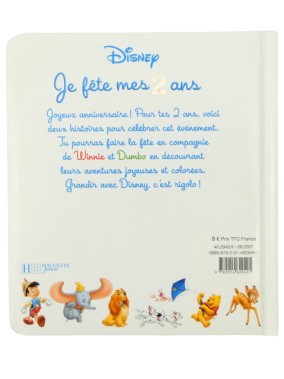 Livre je fête mes 2 ans avec DISNEY
