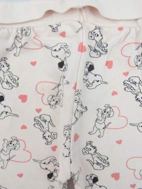Pantalon rose dalmatiens DISNEY taille 12-24 mois