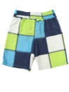 Short de bain bleu à carreaux taille 98cm