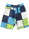 Short de bain bleu à carreaux taille 98cm