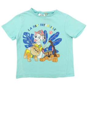 T-shirt MC bleu Pat...