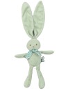Peluche lapin bleu ciel nœud fleurs KALOO