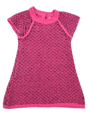 Robe MC pull noir fuchsia...