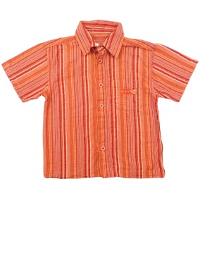 Chemise MC rouge orange...
