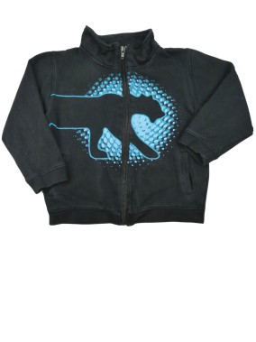 Veste noir pois bleus...