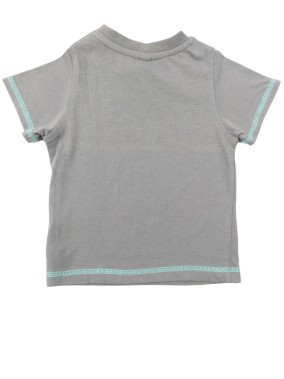 T-shirt MC gris voitures taille 12 mois