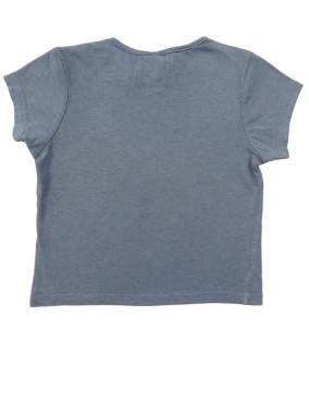T-shirt MC gris mum dad KIABI taille 12 mois