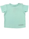 T-shirt bleu voiture BOITE A MALICES taille 12 mois