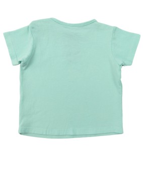 T-shirt bleu voiture BOITE A MALICES taille 12 mois