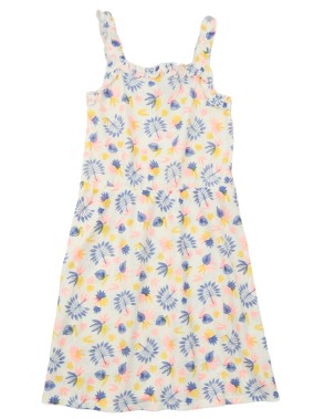 Robe blc fleuri fluo KIABI...