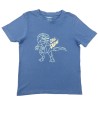 T-shirt MC bleu cool dude t-rex LUPILU taille 6-8 ans