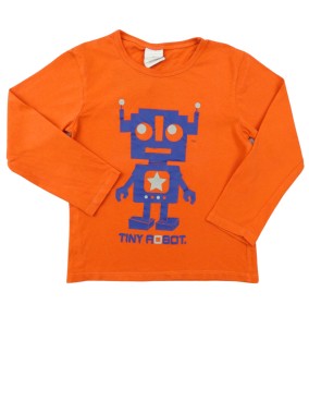 T-shirt ML orange robot...