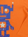 T-shirt ML orange robot KIABI taille 5 ans
