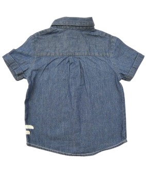 Chemise jean adorable MES PETITS CAILLOUX taille 12 mois