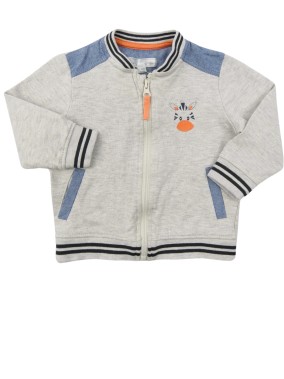 Veste gris zèbre MES PETITS...