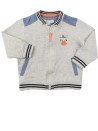 Veste gris zèbre MES PETITS CAILLOUX taille 12 mois