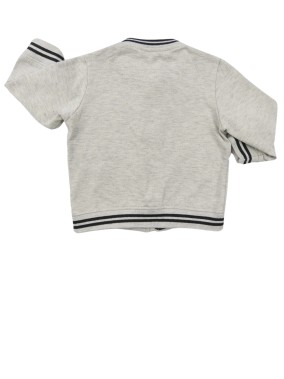 Veste gris zèbre MES PETITS CAILLOUX taille 12 mois