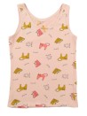 Débardeur rose chats purrfect taille 122-128cm 8 ans