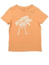 T-shirt MC orange dino squelette KIABI taille 5 ans