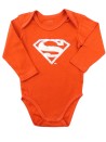 Body orange ML S argent SUPERMAN taille 9 mois