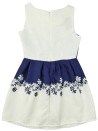 Robe bleu fleuri épaisse FASHION CLASSIC taille 10 ans 140cm