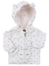 Veste blc à pois noirs KIABI taille 1 mois