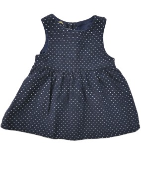 Robe marine pois blc KIABI...
