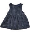 Robe marine pois blc KIABI taille 1 mois