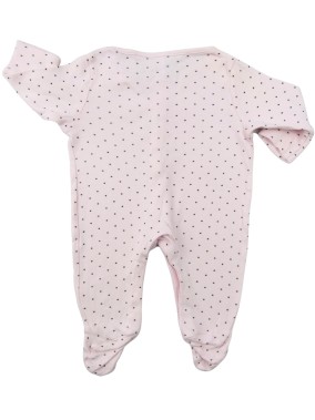 Pyjama rose 1p pois TEX taille 0-1 mois