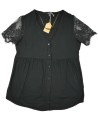 Chemisier noir dentelle KIABI taille 38
