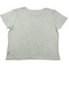 T-shirt MC gris court dorure WOMAN ONLY taille L