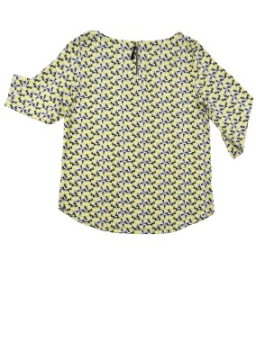 T-shirt MC 3/4 jaune gris marine PROMOD x ELISE CHALMAIN taille 42