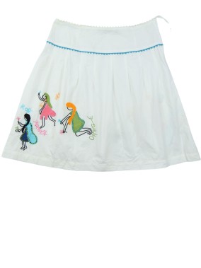 Jupe blanche femmes perles ENJOY taille 42