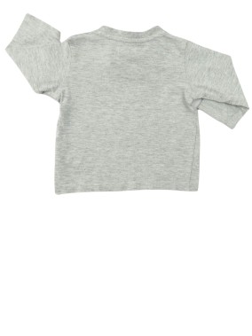 T-shirt ML gris n°1 GEMO taille 6 mois