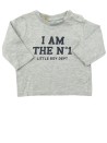 T-shirt ML gris n°1 GEMO taille 6 mois