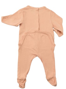 Pyjama 1p rose marguerites VERTBAUDET taille 3 mois