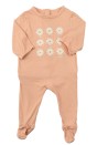 Pyjama 1p rose marguerites VERTBAUDET taille 3 mois