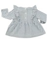 Chemise blanc rayures frou VERTBAUDET taille 3 mois