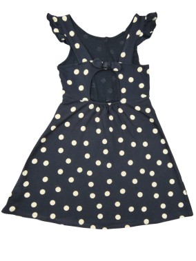 Robe bleue marine pois KIABI taille 8 ans