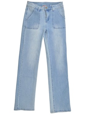 Pantalon jean bleu droit...